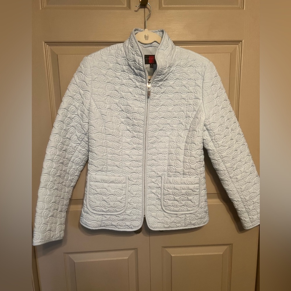 Gallery Light Blue Quilted Jacket